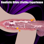 10.8 Inch Realistic Dildo Sex Toys, Skin-Like Huge Thick Dildo With Strong Suction Cup For Hands-Free, Longer Lifelike Silicone Dildo For Vagina Anal Stimulation Sex Adult Toys For Women And Couple