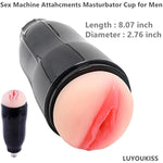 Automatic Sex Machine Attachment 3Xlr Connector With Automatic Male Masturbator Cup Realistic Pussy Pocket Sex Toys For Men And Women Sex Machine Dildo Attachments