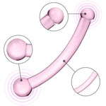 Glass Double Ended Dildo Crystal G-Spot Pleasure Wand With Different Size Ends Adult Sex Toy For Men Women Lesbian Gay