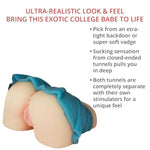 College Coed Backdoor Booty, Ultra Realistic Male Masturbator With Soft Skinperfect Material, Dual Entry Vaginal And Anal Tunnels, Tight Suction For Lifelike Sensation, 5 Lbs, Tpe
