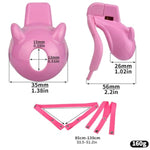 Sissy Chastity Cage Sex Toys Male Chastity Device With Silicone Catheter And Belt Curved Penis Cage With 4 Different Ring Sizes Chasity Cage With Concealed Lock For Men'S Penis Bondage (A+Blet,Pink)