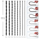 Silicone Urethral Sounds Full Size Male Urethral Stretcher Stretcher Penis Plug Set (Proficient)