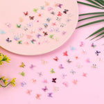 80 Pcs Mini Resin Butterflies for Fairy Gardens, Crafts & Mini Decor