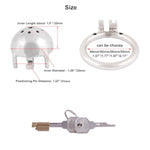 Metal Chastity Device Male Comfortable Virginity Lock Chastity Belt With Small Cage C245 (1.77 Inch / 45Mm)