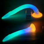 Super Long Tentacle Anal Plug,Silicone Anal Dildo Luminous Butt Plug Monster Dildo Fantasy Toy With Strong Suction Cup Prostate Stimulator Anal Dilator Prostate Vaginal Training (18.5 Inch)