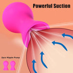 1 Pair Nipple Sucker Nipple Sex Toys, Silicone Nipple Stimulator For Women Man Couples Nipple Play Sm Sexual Game, High Powerful Suction Universal For Nipple Corrector For Inverted, Flat Nipples