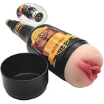 Male Masturbators With 3Xlr Adapter For Sex Machine Automatic Thrusting Beer Bottle Lifelike Pocket Pussy Adult Sex Toy(D)