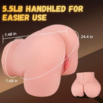 5.5Lb Sex Doll Male Masturbator Pocket Pussy Adult Toys For Men, Realistic Male Sex Toys Lifelike Torso Love Doll With Vaginal Anal Channels, 2 In 1 Handheld Stroker Butt Mini Ass For Men Masturbate