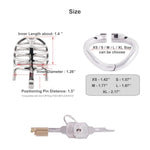 Medium Size Metal Male Chastity Device Ergonomic Design Hinged Ring Cock Cage Penis Lock Adult Game Sex Toys K1545 45Mm