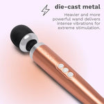 Rechargeable Vibrator Wand - Diecast Vibrating, Sex Toys (Rose)
