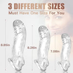 3 Sizes Reusable Penis Sleeves Cock Ring, Cock Sleeve Penis Extender Soft Silicone Clear Adult Sex Toys For Men Women, Penis Ring Enlarger Penis Girth Enhancer Sleeve For Couples Pleasure Sex Toys