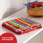 Schylling Metal Pot Holder Loom Kit Classic Durable Weaving Frame for Making Pot Holders