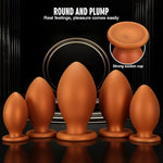 Huge Anal Butt Plug Trainer: Soft Liquid Silicone Anal Plug Prostate Massage Anus Dilator Anal Ball G-spot Stimulator Anal Trainer Kit for Men Women (XXL)