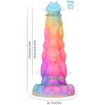 10.6 in Realistic Silicone Dildo ?Fantasy Monster Colorful Creature Thin Dildos Dragon Penis Anal Plug Sex Toy for Women Men Couple Play Game?Big Dragon Knot Dildowith Strong Suction Cup (L)