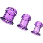 Butt Plug Douche Enema Anal Dilator Hollow Anal Plug Sex Toys For Woman Men Gay Prostata Massager Peep Vaginal Sex Products Anal Dilation Purple