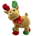 Christmas Santa Moose, Plush Belly Buddy, 8" Inch Plush Stuffed, Super Soft And Cuddly Toy, Classroom Decorations, Boys And Girls