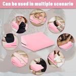 Sex Pillow Wedge Position Pillow Sex Furniture Foam Sex Cushion And Dice Sex Games For Adult Couples (Pink)