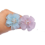 Adult Metal Anal Plug Flower Base Butt Plug Simulated Large Petal Bud Stainless Steel Anal Plug Set(Pink)