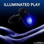 Lumen Interactive Vibrating Butt Plug - Led Anal Vibrator Four Play Modes - Bluetooth App-Controlled Couples Massager To Connect Anywhere In The World - Body-Friendly And Waterproof - Black