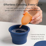 Menstrual Cup Cleaner Case & Period Disc Sanitizer, Dark Blue