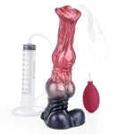 Squirting Dildo With Suction Cup Penis Squirting Ejaculating Silicone Horse Dildo For Men And Women Adult Erotica G Spot And Anal Cleaner 10 Inch Private Masturbation Orgasmic Cleansing (Fantasy)
