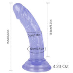 Mini 5.3 Inches Realistic Dildo for Beginners, Fake Dildos / Lifelike Penis for G spot Stimulator Anal Plug Training Sets, Adult Sex Toys for Women/Men/Gay (Blue)