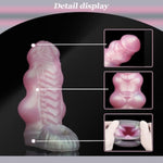 Wide Sleeve Silicone Enhancer With Cock Ring, Reusable Extension Sleeve, Pink