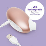 Pearl Clitoral Sucking Toy - Clit Stimulator With 7 Suction Speeds - Waterproof Sucker Vibrator - Rechargeable Vibrating Adult Sex Toys For Women And Couples