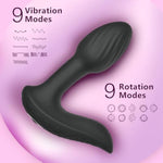 Prostate Massager Vibrator Anal Sex Toy With Remote Control, 360° Rotating 3-In-1 Butterfly Vibrators For Perineum & Prostate Massage, Vibrating Butt Plug Anal Plug Male Prostate Toy
