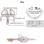 Small Male Chastity Device Stainless Steel Ergonomic Design Male Cock Cage K045 (45Mm/ M Size)