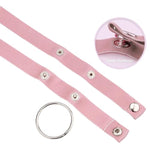 Male Chastity Device Accessory Anti-Off Chastity Cage Strap Cock Cage Auxiliary Belt, Adjustable Elastic Band With Penis Ring, Sexy Underwear For Men (Dusty Pink)