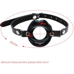 Silicone Open Mouth Gag Sex Toys Sm Bondage Open Gag Adjustable Strap Mouth Gags Bondage Toys For Women Men Couples Lover Bdsm Fetish Restraint Opening Gag Sexy Gag (Black)