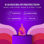 La Cup & Menstrual Disc Pack | Premium Medical Grade Silicone Designs - Menstrual Cups & Disc (Disc Requires No Suction) | Soft & Comfortable (Size B) (Minted)