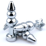 Anal Bead Butt Plug Adult 3 Beaded Training Beginners Sex Toys (Pentagram)