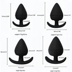 Anal Sex Trainer Sets 4Pcs Silicone Butt Plug, Expanding Anal Plug Training Kit Adult Sex Toys For Men And Women Black