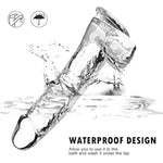 Lifelike Lover Luxe Realistic Dildo - 9.6 Inch Huge Silicone Dildo With Strong Suction Cup - Crystal Jelly Dildo - Xl Transparent