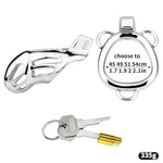 Male Chastity Device Cock Cage With Belt Metal Chastity Cage With Invisible Lock And 2 Keys For Man Penis Restraints Sex Toys Stainless Steel Penis Cage Breathable And Comfortable (2.0In,A)