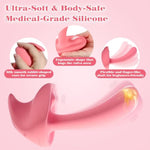 Vibrator Wand Sex Toys For Women - G Spot Clitoral Vibrator Rabbit Sex Toy With Vibrating Dildo & Finger Fins, Warming Adult Toys With 10X10 Vibrations For Vulva Vaginal Stimulation Female Pleasure