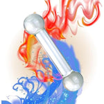 Glass Dildo Double-Ended Butt Plug Anal Beads,Glass Dildo G-Spot Wand Anal Beads Butt Plug Dual Ended P-Spot Stimulator Fetish Prostate Massager Masturbation Sex Toy For Men Women(M)