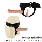 Strap On Dildo Wearable Realistic Penis Harness With 2 Removeable Dildo Realistic Penis For Female Masturbation Sm Adult Sex Toys For Women Couples Lesbian (Skin)