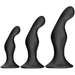 Silicone Butt Plug Training Set 3 Sizes Anal Plug Kit Prostate Stimulate G-Spot Stimulation Anal Trainer Anal Sex Toy For Beginner Men Women Couples