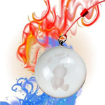 Glass Anal Plugs With Drawstring Egg-Shaped Crystal Butt Plug Prostate Massager,Glass Anal Beads Crystal G-Spot Personal Massage Stimulation Anal Training Expander Dildo For Men Women (5Cm)