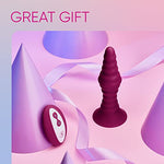 FemmeFunn Pyra Vibrating Butt Plug, Remote, 10 Modes, Waterproof, Textured