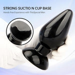 Huge Anal Butt Plug, Large Anal Plug Anal Dilator Anal Trainer Prostrate Massage Adult Sex Toy with Strong Suction Cup for Beginners Advanced Men Women Couple (S)