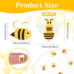 200Pcs Mini Resin Bees for Decoration, Tiny Animal Miniatures Things