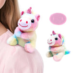 Unicorn Plush Shoulder Magnet Stuffed Animal Toys, Cute Plushies Gift Present For 3-8 Years Old Girls, Costume Accessories Shoulder Pals Kids Gifts