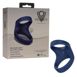 Viceroy Rechargeable Max Dual Cock Ring Silicone Sex Toy For Men - Blue