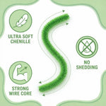 Emerald Green Chenille Stems 12 Inch 6mm 25 Piece Set for Crafts and Kids Projects