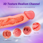 Pocket Pussy Dildo For Men & Women – 2-In-1 Realistic Vagina De Goma & Dildo Sleeve Masturbator, Fake Pussy Consolador Masculino For Solo Or Couple Use