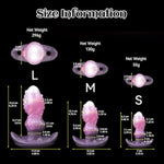 Silicone Dildo Gag With Adjustable Leather Strap Realistic Penis Mouth Plug Bdsm Restraints Sex Toy For Adult Couple Sm Games (L)